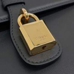 Celine Grey Leather Tabu Medium Bag