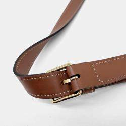 Celine Brown Canvas and Leather Triumph Bucket Small Bag