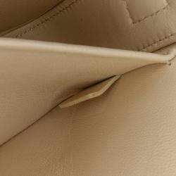 Celine Beige Triomphe Leather Claude Shoulder Bag