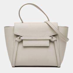 Celine Grey Nano Grained Calfskin Belt Bag