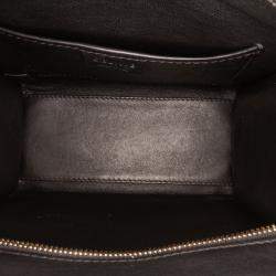 Celine Multicolor Red Nano Tricolor Leather Luggage Tote
