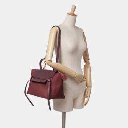 Celine Red Mini Grained Calfskin Belt Bag