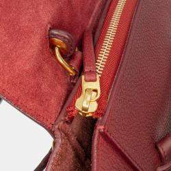 Celine Red Mini Grained Calfskin Belt Bag