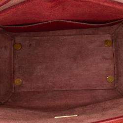 Celine Red Mini Grained Calfskin Belt Bag