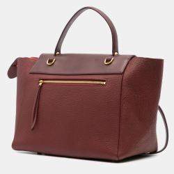 Celine Red Mini Grained Calfskin Belt Bag