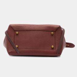 Celine Red Mini Grained Calfskin Belt Bag