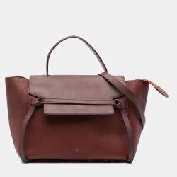 Celine Red Mini Grained Calfskin Belt Bag
