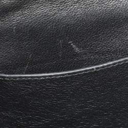 Celine Black Leather and Suede Medium Trapeze Top Handle Bag