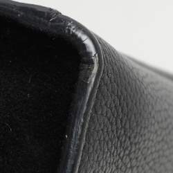 Celine Black Leather and Suede Medium Trapeze Top Handle Bag