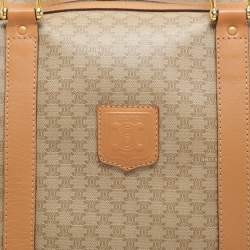 Celine Beige/Tan Coated Canvas Vintage Triomphe Duffel Bag