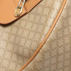 Celine Beige/Tan Coated Canvas Vintage Triomphe Duffel Bag