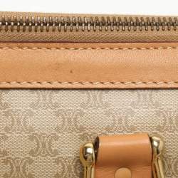Celine Beige/Tan Coated Canvas Vintage Triomphe Duffel Bag