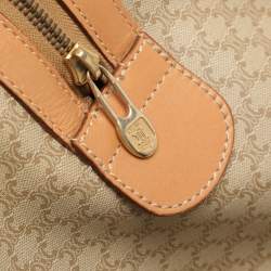 Celine Beige/Tan Coated Canvas Vintage Triomphe Duffel Bag