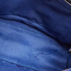 Celine Blue Leather Nano Luggage Tote