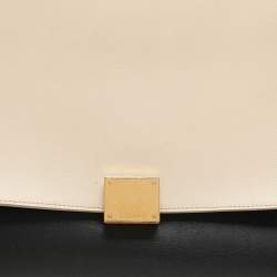 Celine Tricolor Leather Small Trapeze Top Handle Bag