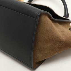 Celine Tricolor Leather Small Trapeze Top Handle Bag