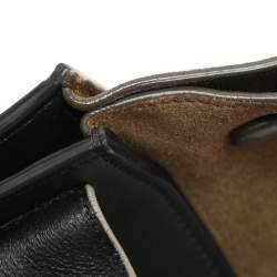 Celine Tricolor Leather Small Trapeze Top Handle Bag