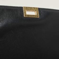 Celine Tricolor Leather Small Trapeze Top Handle Bag