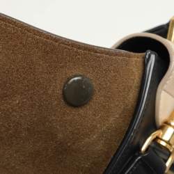Celine Tricolor Leather Small Trapeze Top Handle Bag