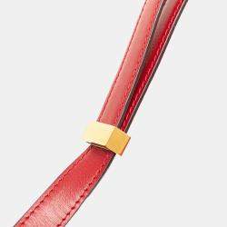 Celine Red Medium Calfskin Classic Box