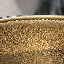 Celine Brown Leather Triomphe Claude Shoulder Bag