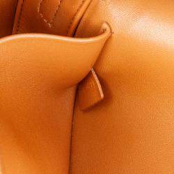 Celine Brown Leather Triomphe Claude Shoulder Bag