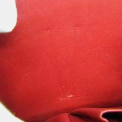 Celine Red Color Leather  Classic Box Medium Shoulder Bag 