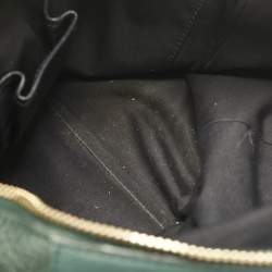 Pre Owned Celine Green Leather Convertible Tote