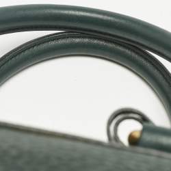 Pre Owned Celine Green Leather Convertible Tote