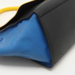 Celine Tricolor Leather Mini Trapeze Bag