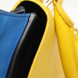 Celine Tricolor Leather Mini Trapeze Bag