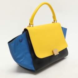 Celine Tricolor Leather Mini Trapeze Bag