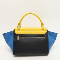 Celine Tricolor Leather Mini Trapeze Bag