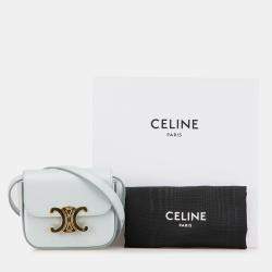 Celine Blue Mini Calfskin Claude Crossbody