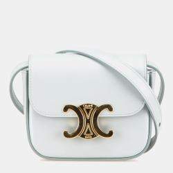 Celine Blue Mini Calfskin Claude Crossbody