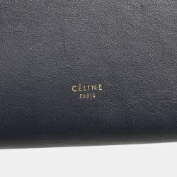 Celine Blue Calf Leather Mini Belt Satchel