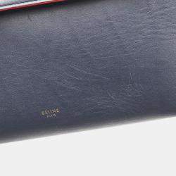 Celine Blue Calf Leather Mini Belt Satchel