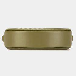 Celine Green Small Calfskin Cuir Triomphe Oval Crossbody