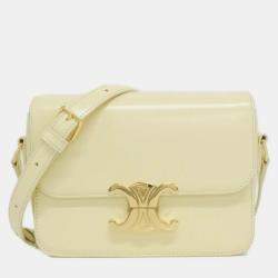 Celine Calfskin Leather Teen Triomphe Shoulder Bag