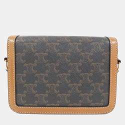 Celine Leather Teen Triomphe Shoulder Bag