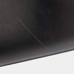 Celine Black Leather Classic Triomphe Shoulder Bag