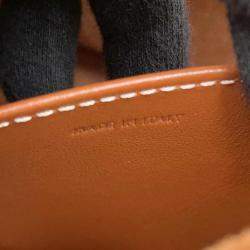 Celine Brown Leather Small Cuir Triomphe Cabas Drawstring 