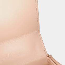 Celine Beige Shiny Calfskin Triomphe Chain Box Shoulder Bag