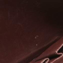 Celine Burgundy Python Medium Classic Box Shoulder Bag