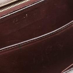 Celine Burgundy Python Medium Classic Box Shoulder Bag
