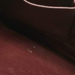 Celine Burgundy Python Medium Classic Box Shoulder Bag