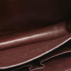 Celine Burgundy Python Medium Classic Box Shoulder Bag