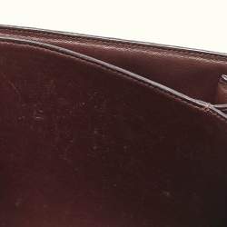 Celine Burgundy Python Medium Classic Box Shoulder Bag