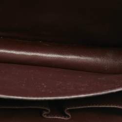 Celine Burgundy Python Medium Classic Box Shoulder Bag