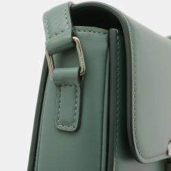 Pre Owned Celine Leather Teen Triomphe Shoulder Bag